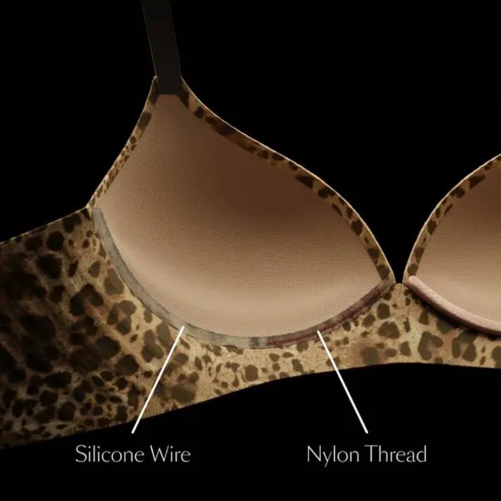 NWT EBY 3D Precision Leopard Print Bra Size MDD (36DD) - Picture 6 of 13